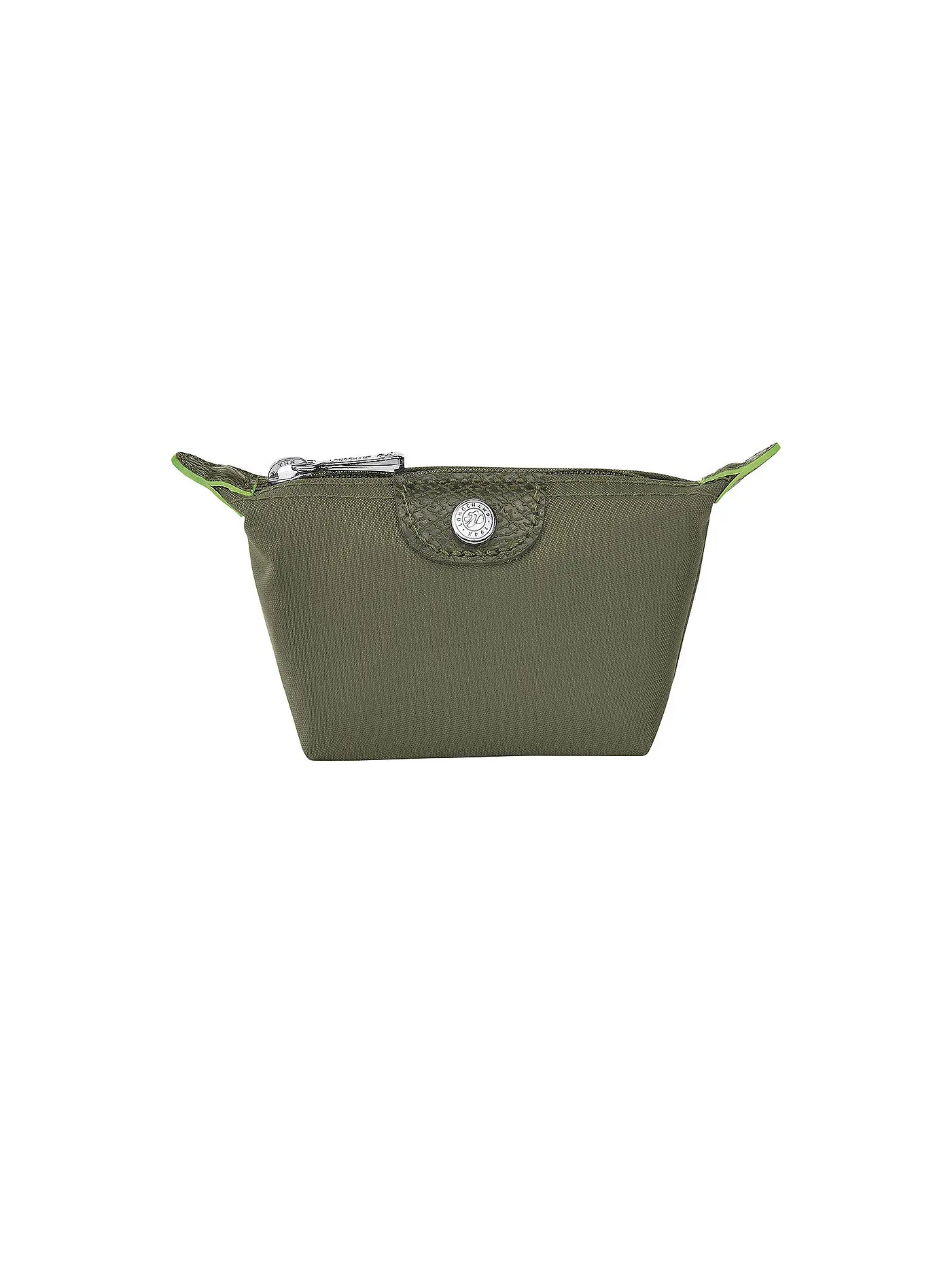 LONGCHAMP | Le Pliage Green Pochette mit Henkel, Graphite | grün